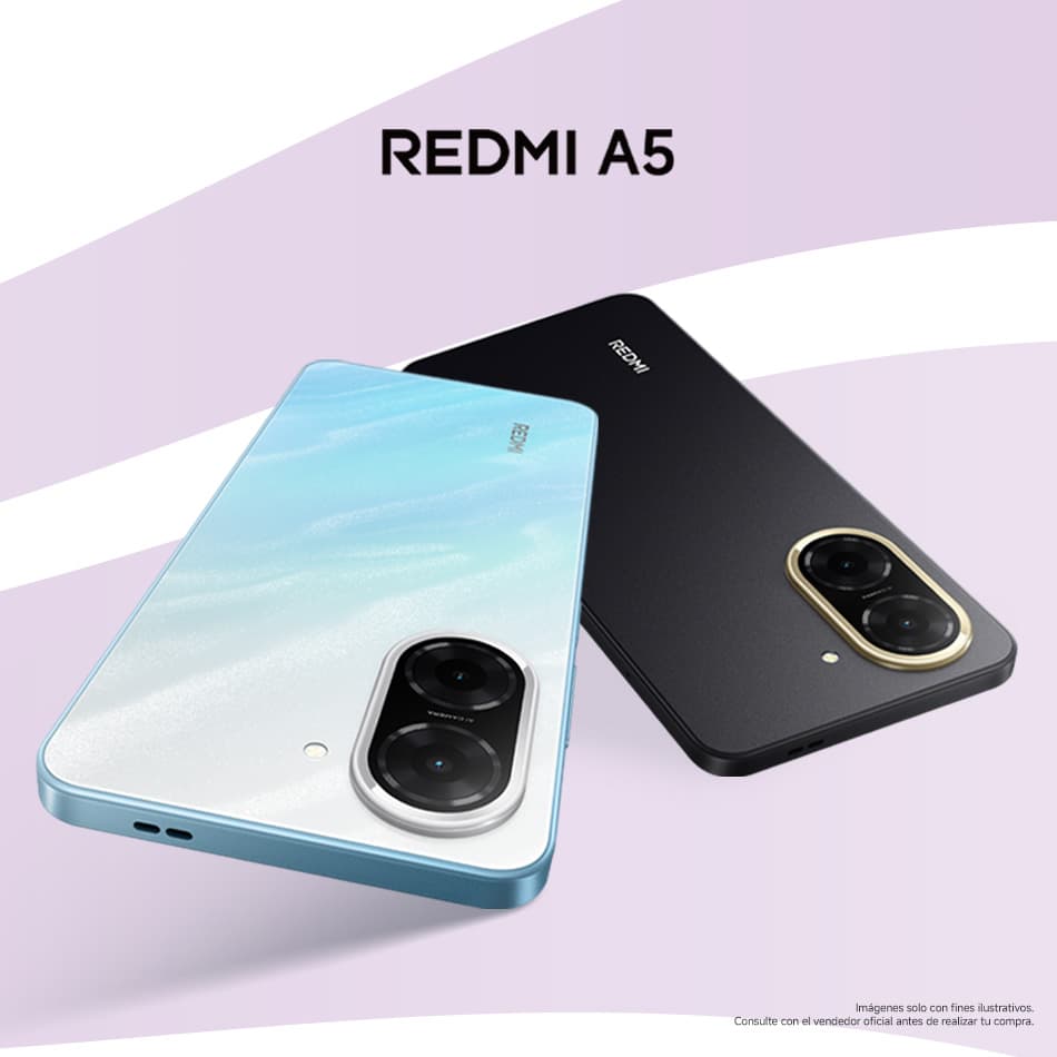 REDMI 5. Imágenes solo con fines ilustrativos. Consulte al vendedor oficial antes de realizar su compra. Pulsa aquí para estrenar celular.