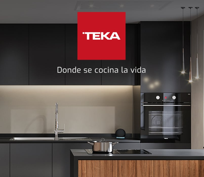 Teka. Donde se cocina la vida. Diseño de cocina con artículos Teka. Pulsa aquí para ver más productos de la marca.