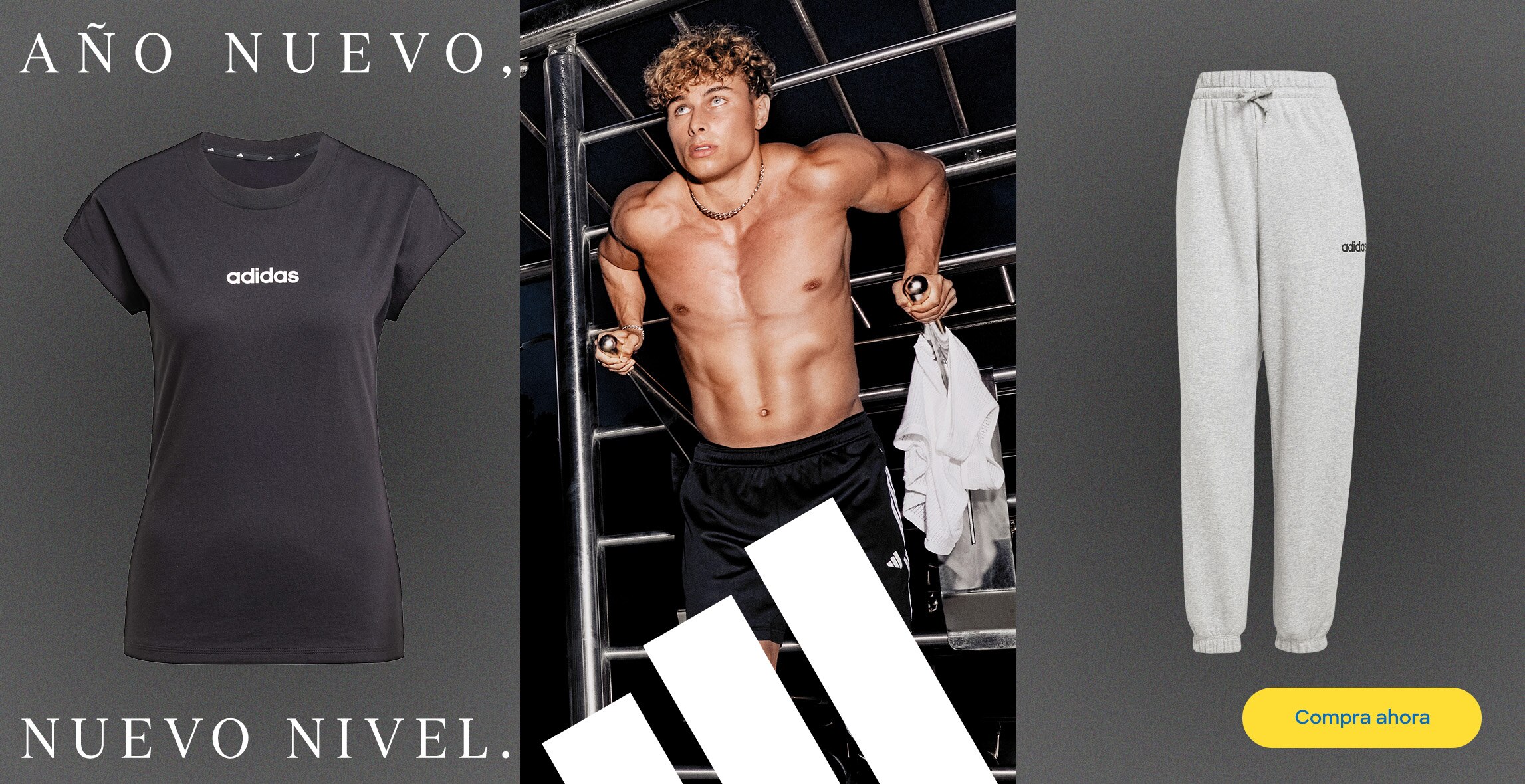Año nuevo, nuevo nivel. Pulsa aquí para encontrar outfits adidas.