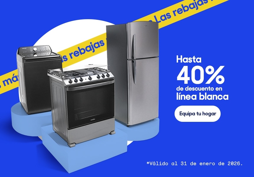 Hasta 40% de descuento en línea blanca. Válido al 31 de enero de 2026. Pulsa aquí para elegir.