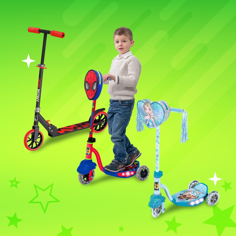 Scooters Apache. Pulsa aquí para elegir el de tu peque.