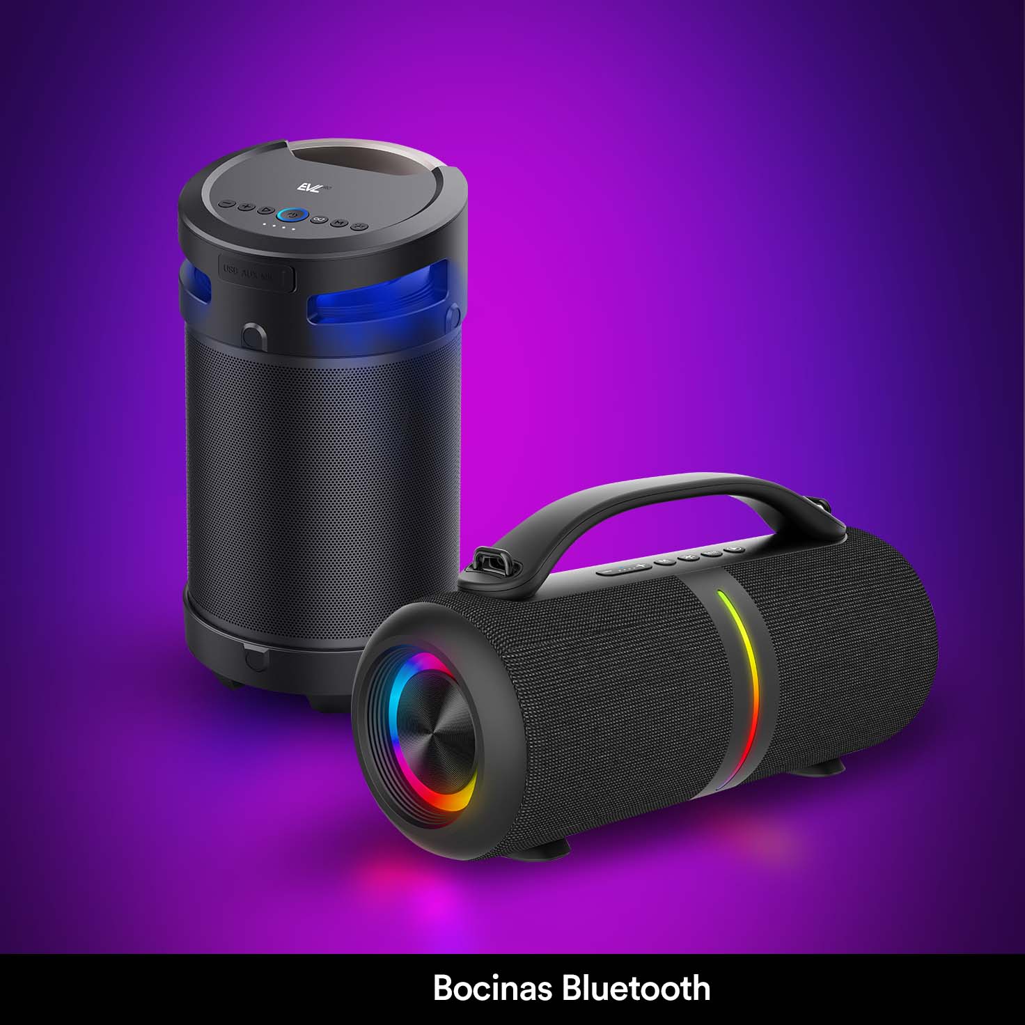 Bocinas Bluetooth. Pulsa aquí para ver equipos EVL.