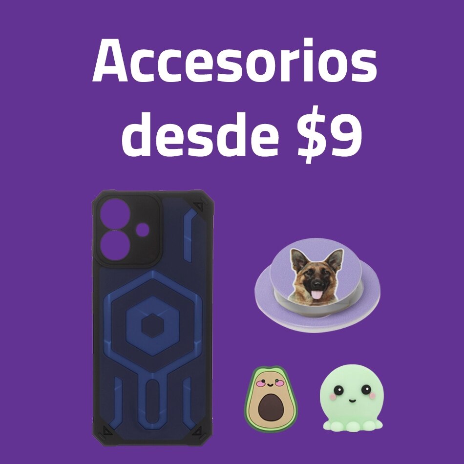 Accesorios para celular desde 9 pesos. Pulsa aquí para aprovechar.