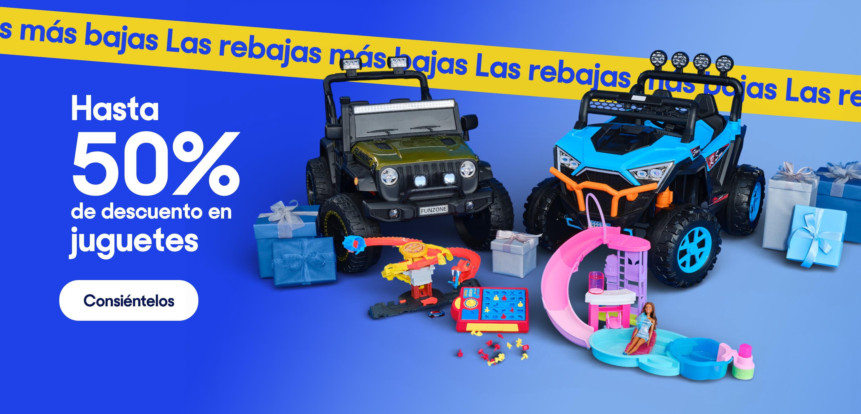 Las rebajas más bajas. Hasta 50% de descuento en juguetes. Pulsa aquí para descubrir la variedad.