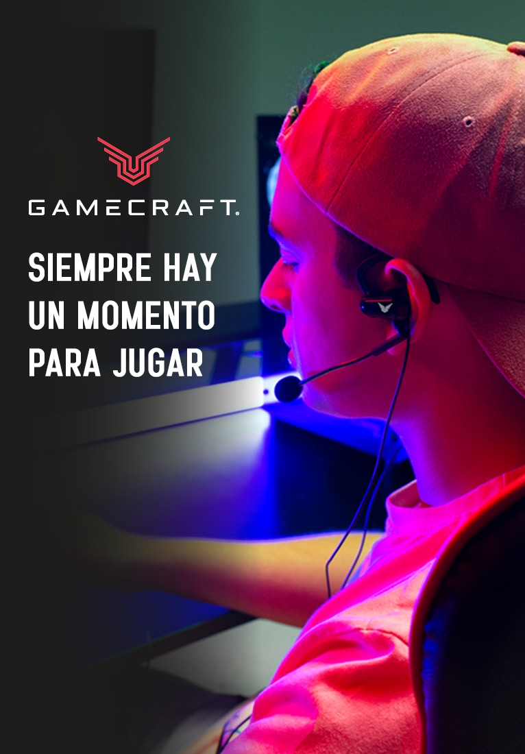 Gamecraft. Siempre hay un momento para jugar. Pulsa aquí para ver artículos de la marca.