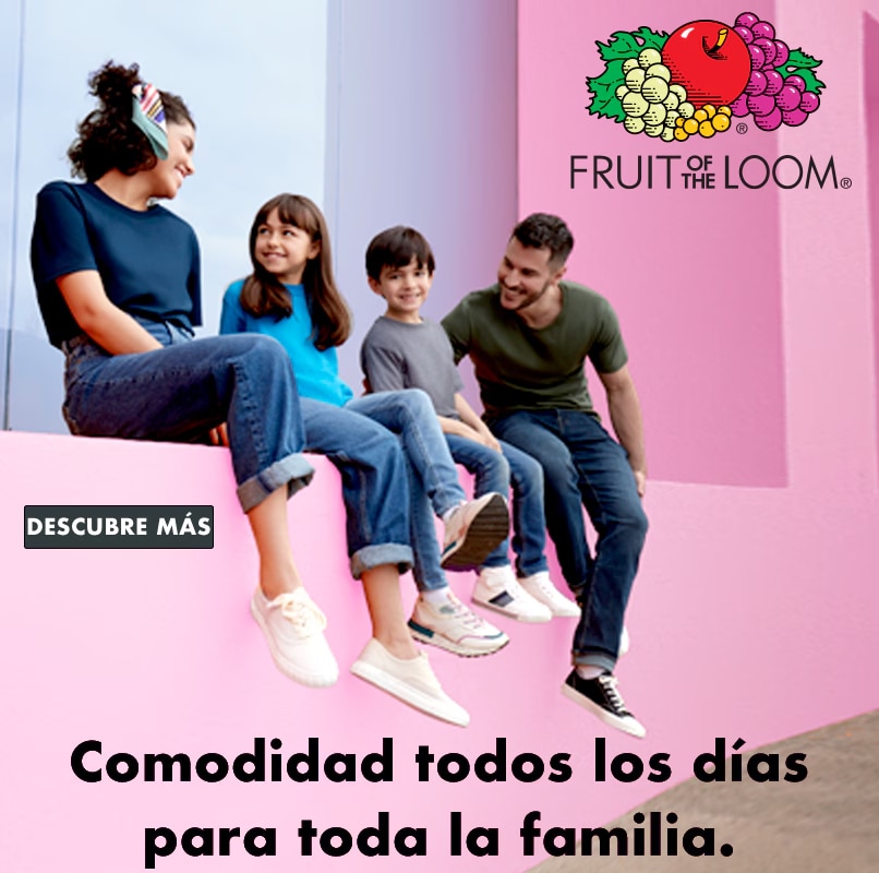 Fruit of the Loom. Comodidad todos los días para toda la familia. Pulsa aquí para ver ropa de la marca.
