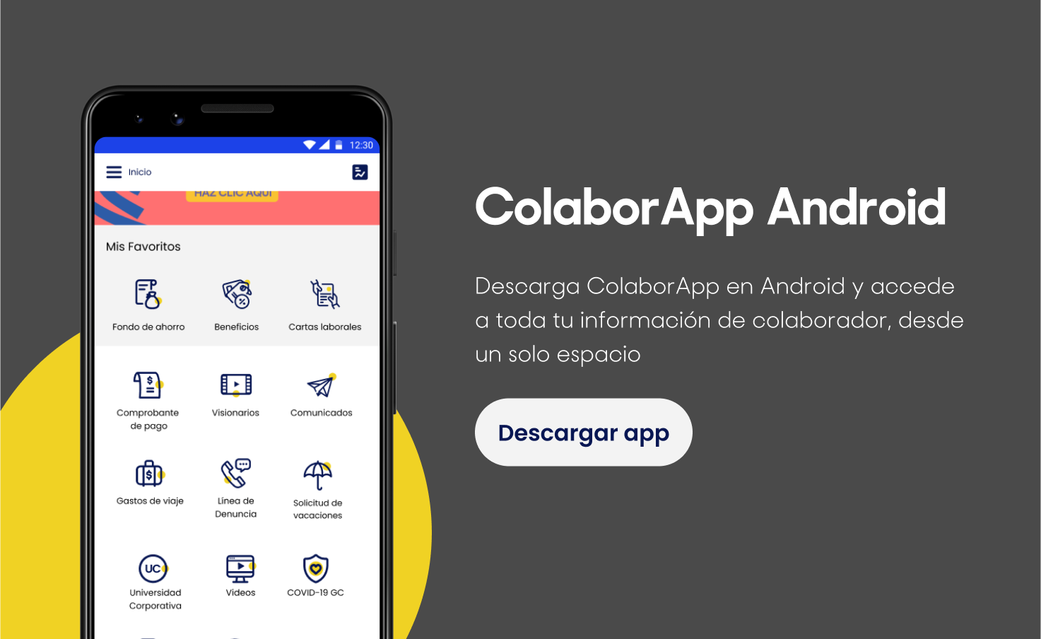 Descarga la app ColaborAppAndroid.