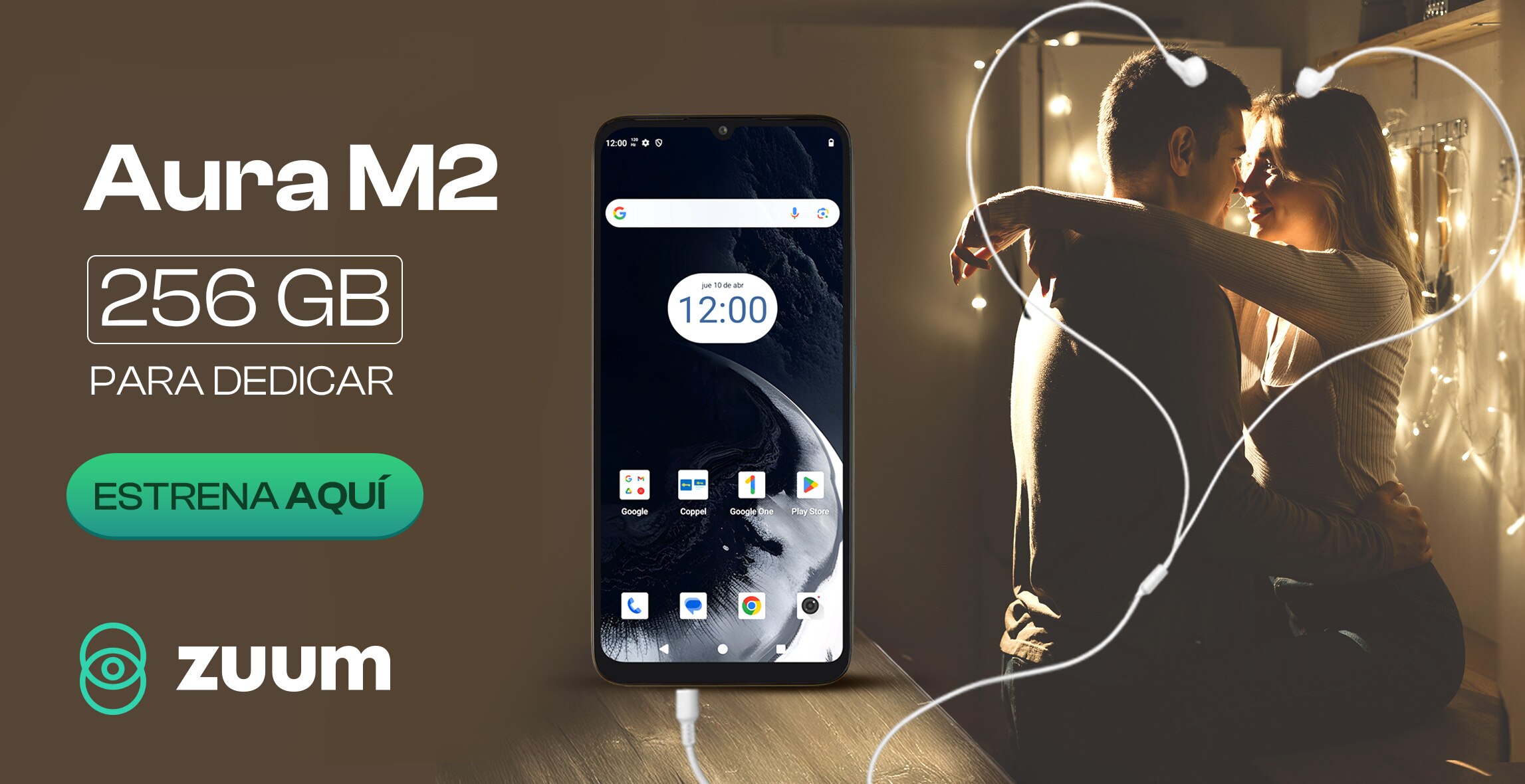 Zuum. Aura M2 de 256 gigabytes. Pulsa aquí para estrenarlo.