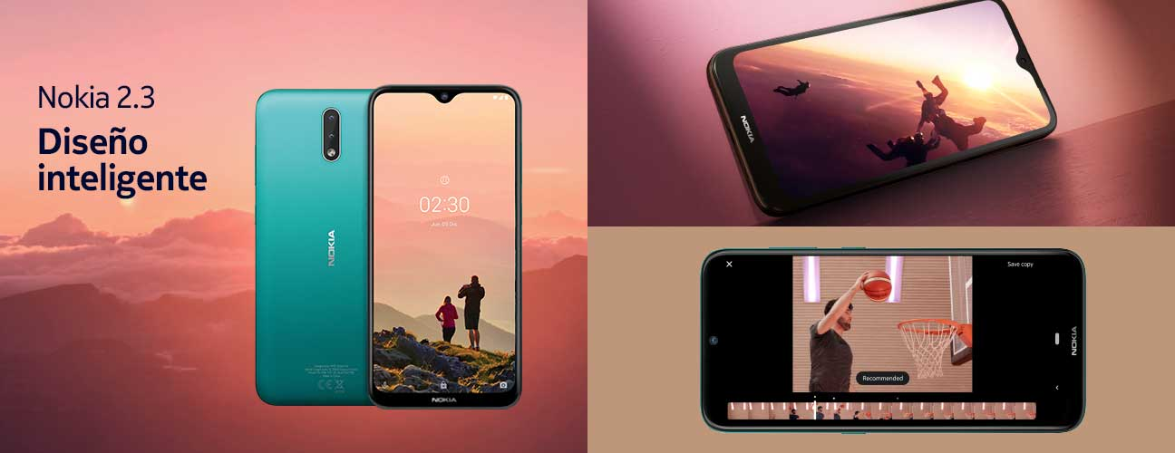 Nokia 2.3 Diseño inteligente. Pulsa aquí para comprar.