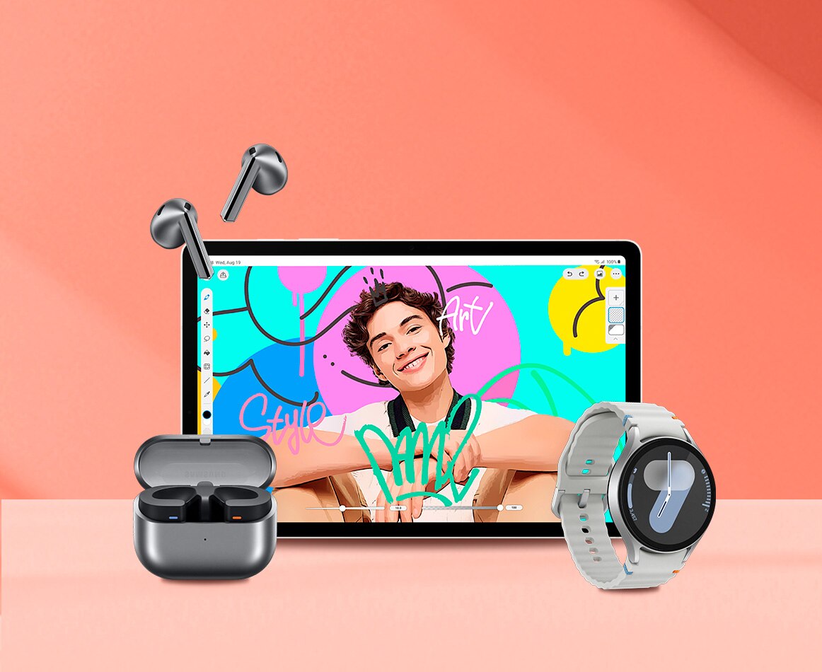 Electrónica Samsung. Pulsa aquí para encontrar tablets, audífonos, smartwatches y más.