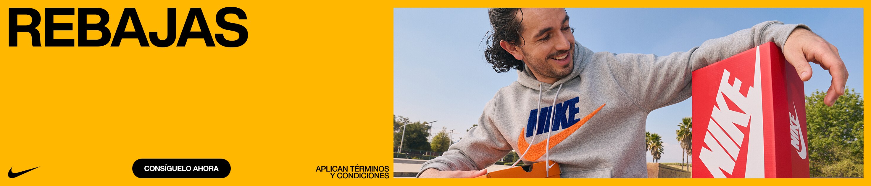 Rebajas. Nike. Aplican términos y condiciones. Pulsa aquí para ver ofertas. Aplican términos y condiciones.