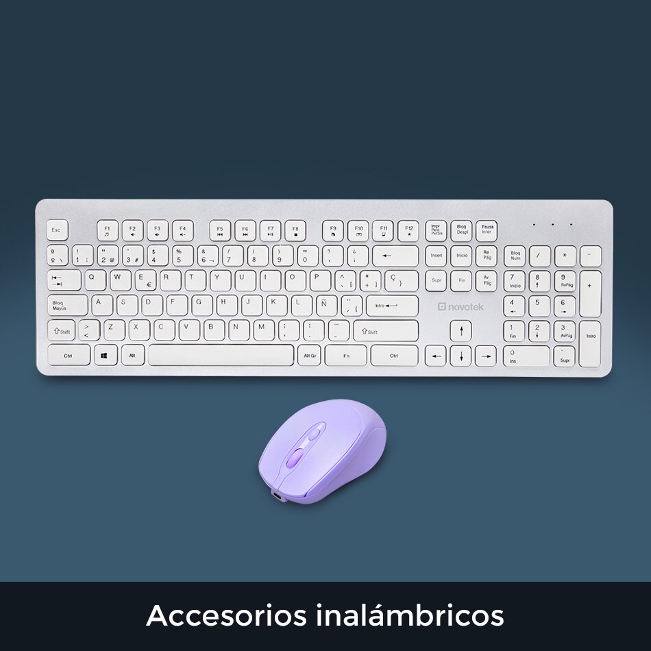 Teclados, mouse y accesorios inalámbricos. Pulsa aquí para elegir Novotek.