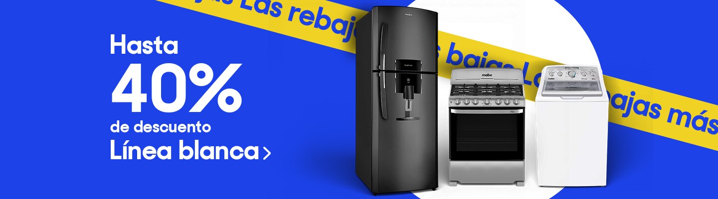 Hasta 40% de descuento en Línea blanca. Pulsa aquí para elegir.