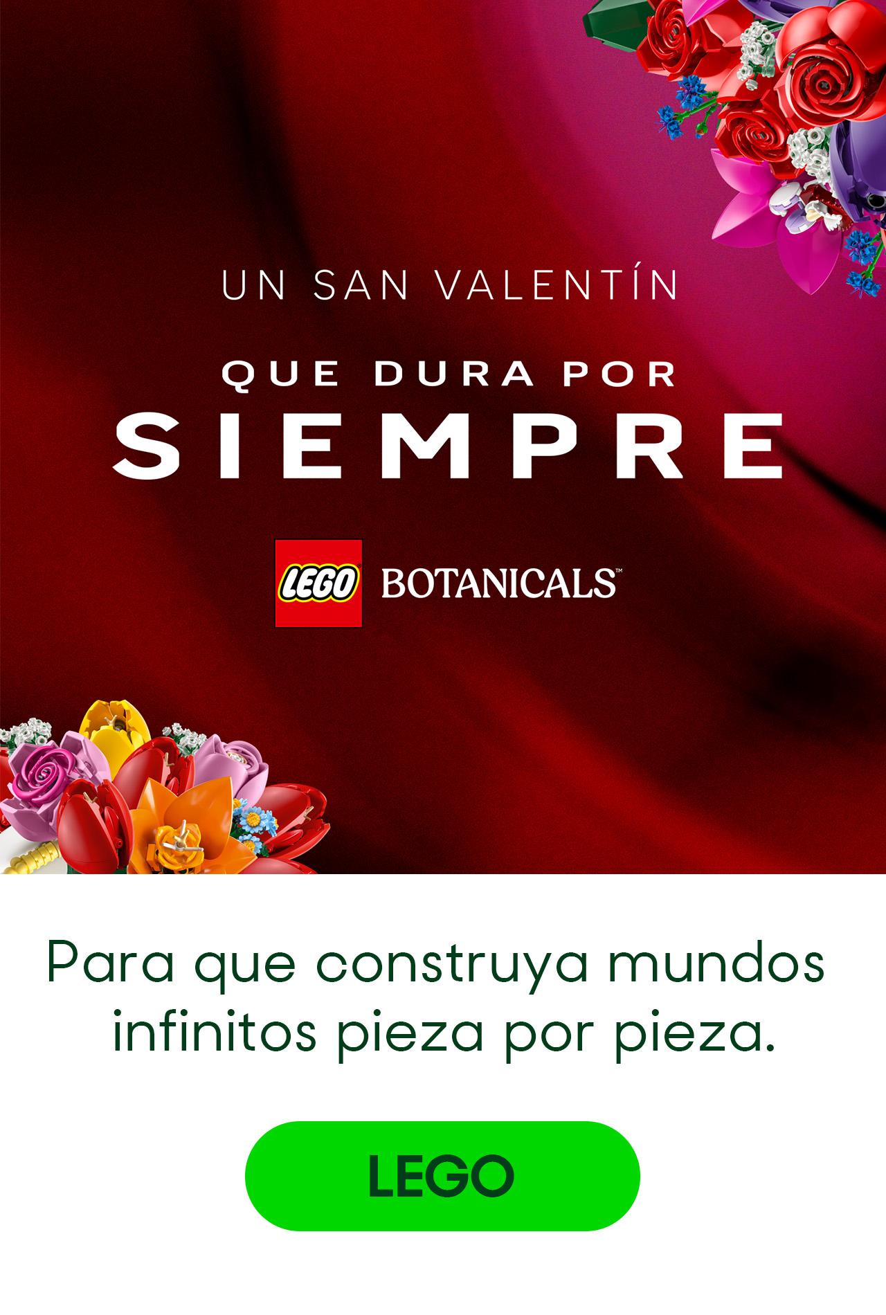 LEGO. Un San Valentín que dura por siempre. LEGO Botanicals. Para que construya mundos infinitos pieza por pieza. Pulsa aquí para comprar.