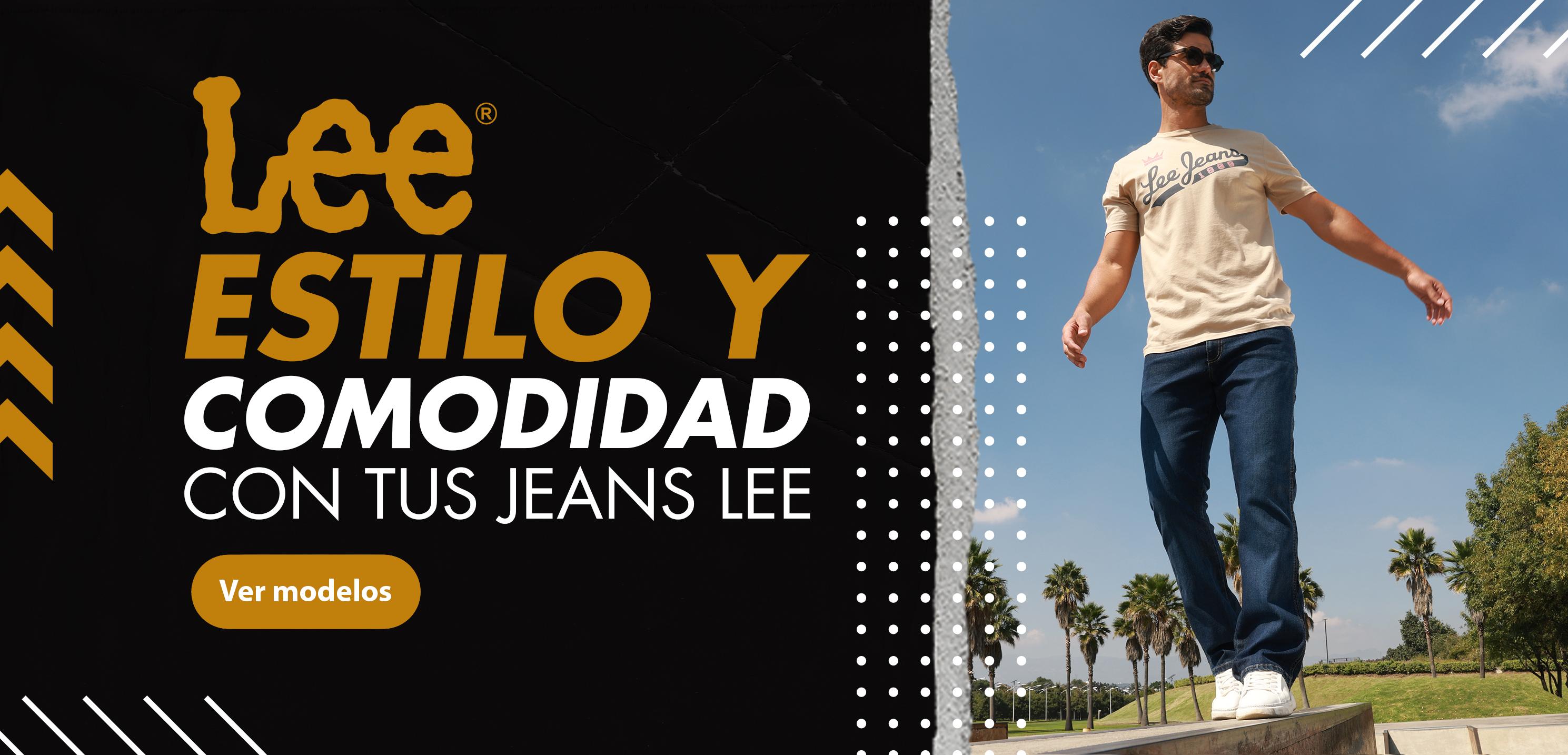 Lee. Estilo y comodidad con tus jeans Lee. Pulsa aquí para ver modelos.