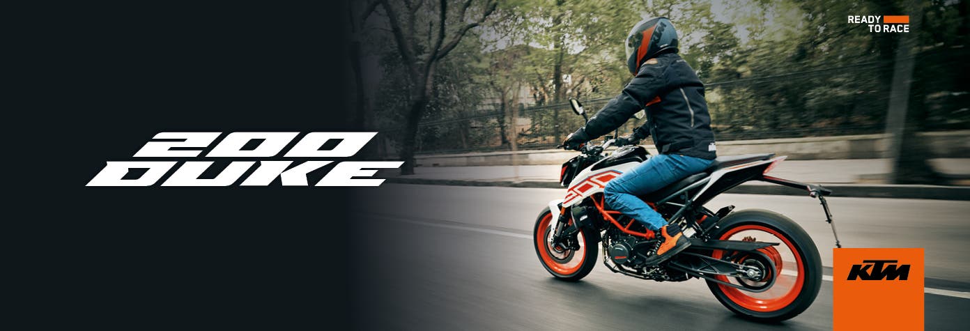 KTM. Ready to race. Moto 200 Duke. Pulsa aquí para elegirla.