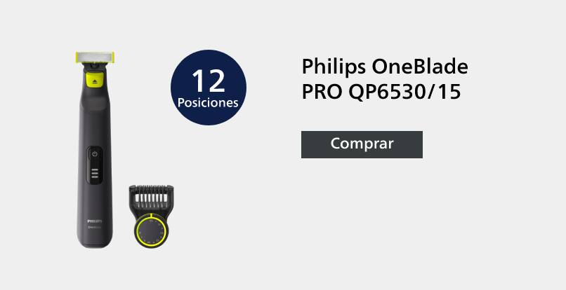 Philips OneBlade PRO QP6530/15. 12 Posiciones. Pulsa aquí para comprar la tuya.