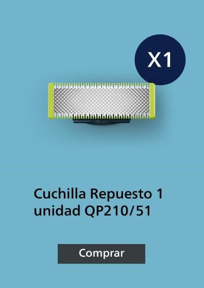 Cuchilla Repuesto 1 unidad QP210/51. Pulsa aquí para comprar la tuya.