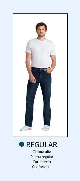 Jeans Lee modelo Regular para hombre. Pulsa aquí para elegir tu talla.