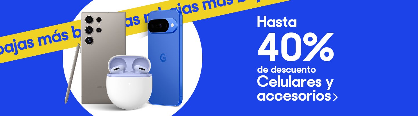 Hasta 40% de descuento en celulares y accesorios. Pulsa aquí para elegir.