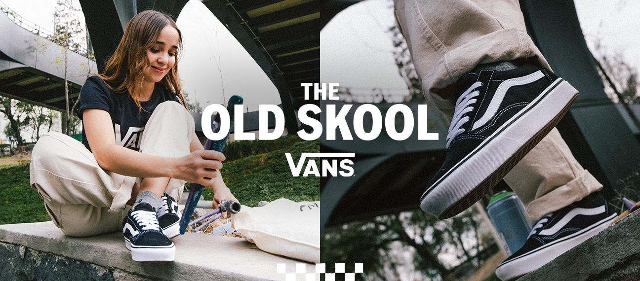 Vans. The old school. Pulsa aquí para ver modelos de tenis de esta línea.
