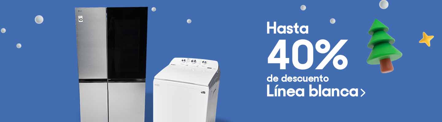 Hasta 40% de descuento en línea blanca. Pulsa aquí para ver más.