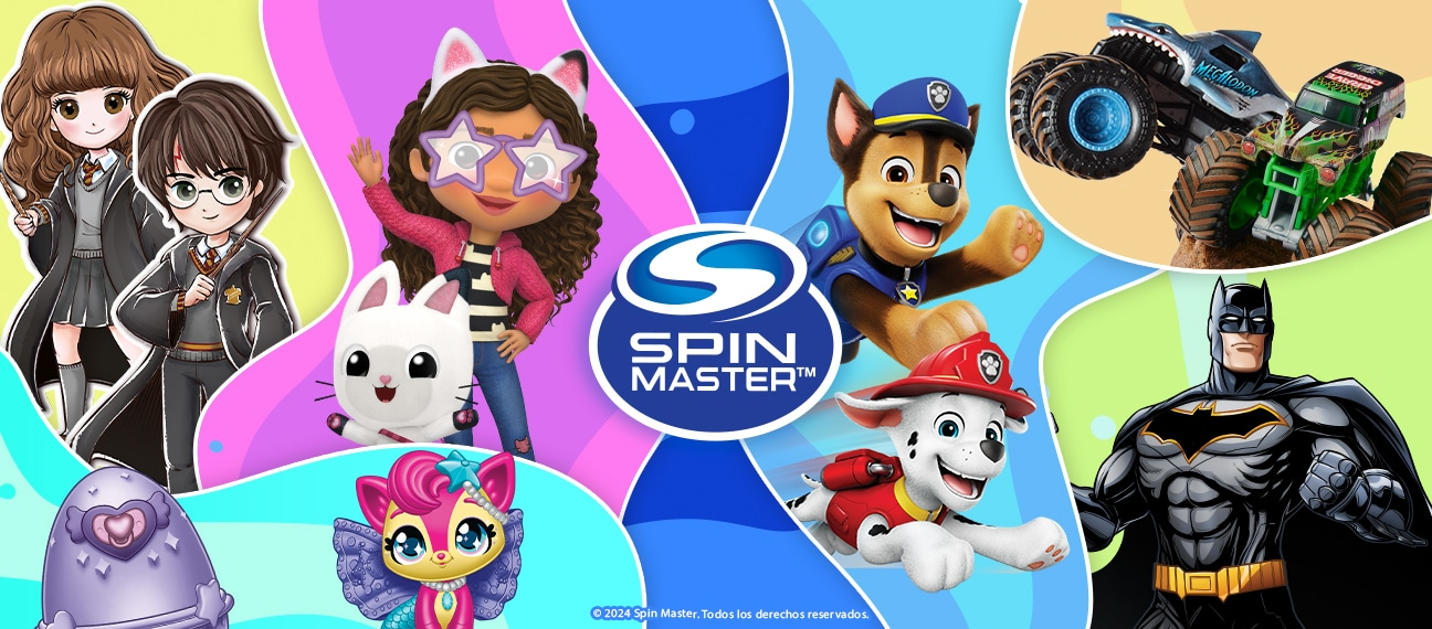 Spin Master. Variedad de juguetes de Paw Patrol, La Casa de Muñecas de Gabby, Harry Potter y más. Pulsa aquí para comprar.