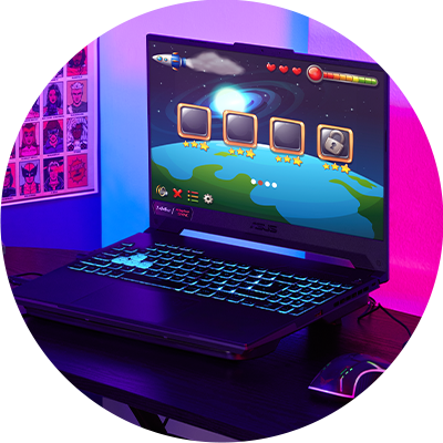 Laptops gamer. Pulsa aquí para elegir.