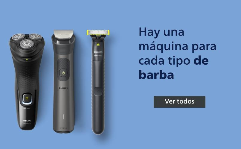 Hay una nueva máquina para cada tipo de barba. Pulsa aquí para ver rasuradoras Philips.