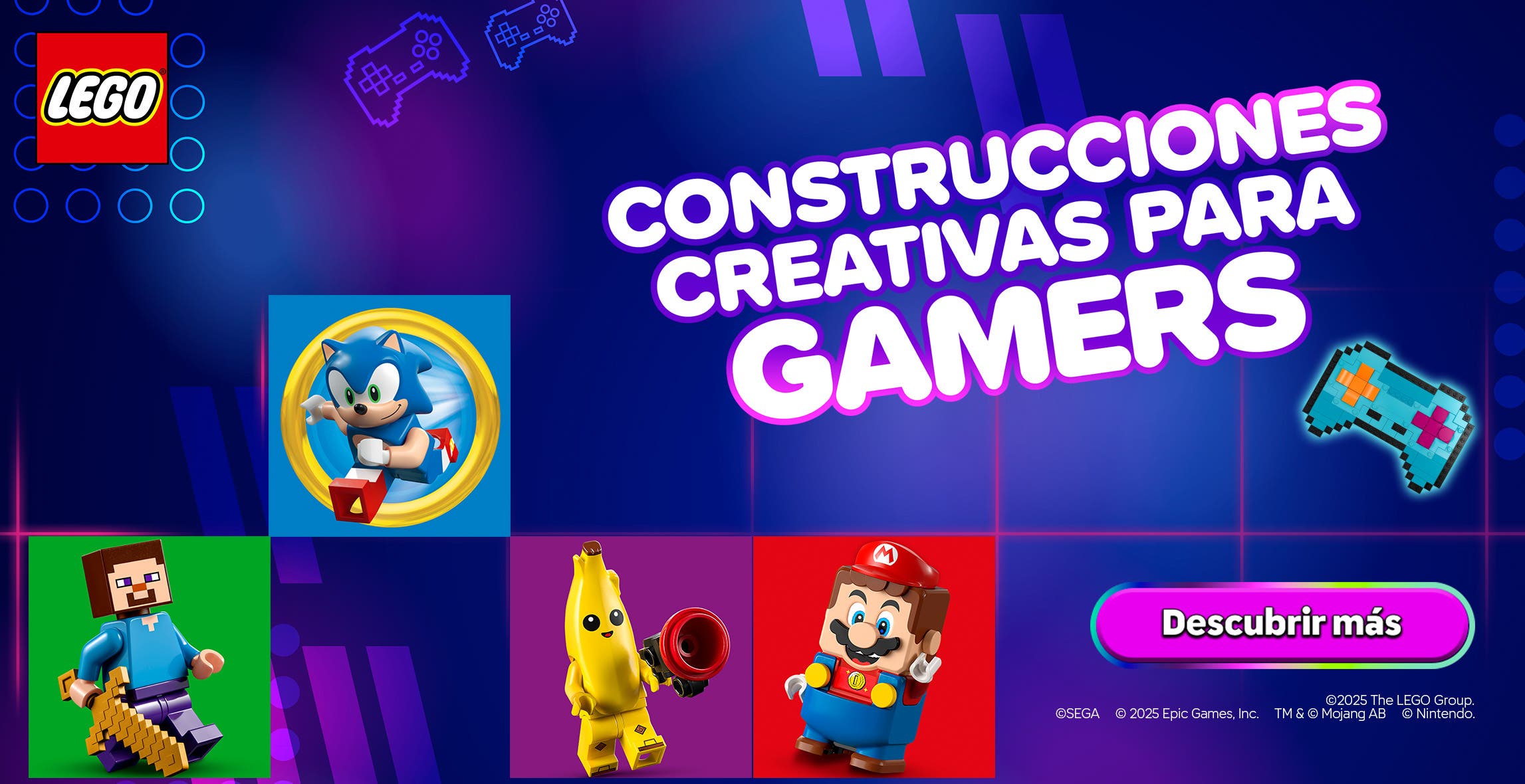 Construcciones para gamers. Pulsa aquí para conocer los diferentes sets.
