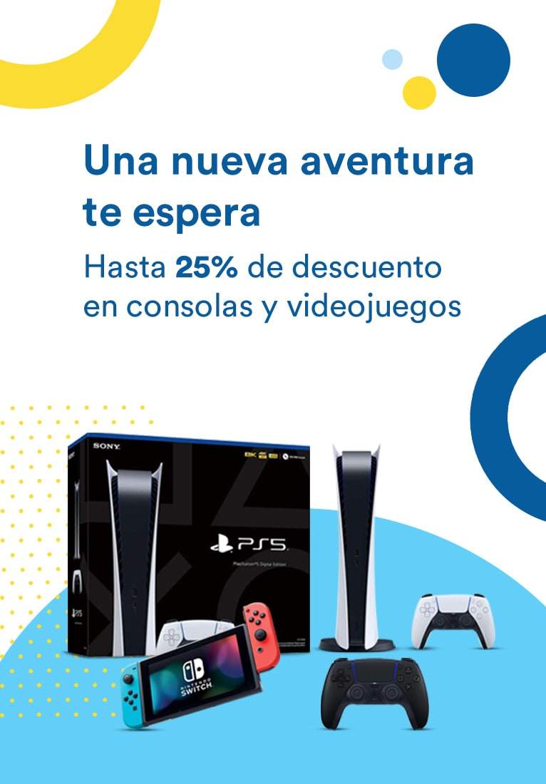 Anuncio: Una nueva aventura te espera. Hasta 25% de descuento en consolas y videojuegos. Pulsa aquí para elegir.