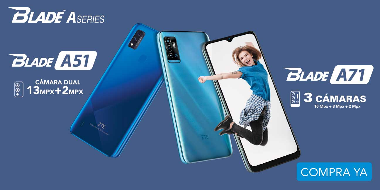 ZTE Smartphones. Blade V Series. Blade V30. Cuádruple cámara principal de 64 megapixeles. Blade V30 Vita. Triple cámara principal de 48 megapixeles. Pulsa aquí para ver smartphones ZTE.