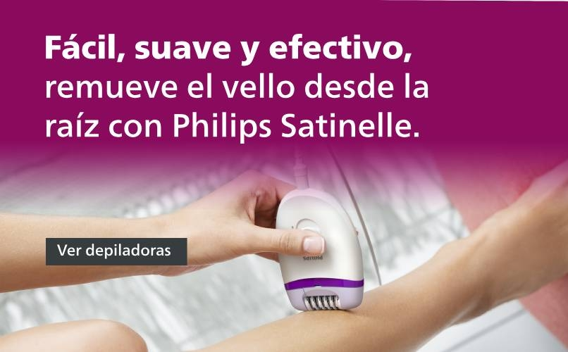 Fácil, suave y efectivo. Remueve el vello desde la raíz con Philips Satinelle. Pulsa aquí para comprar la tuya.