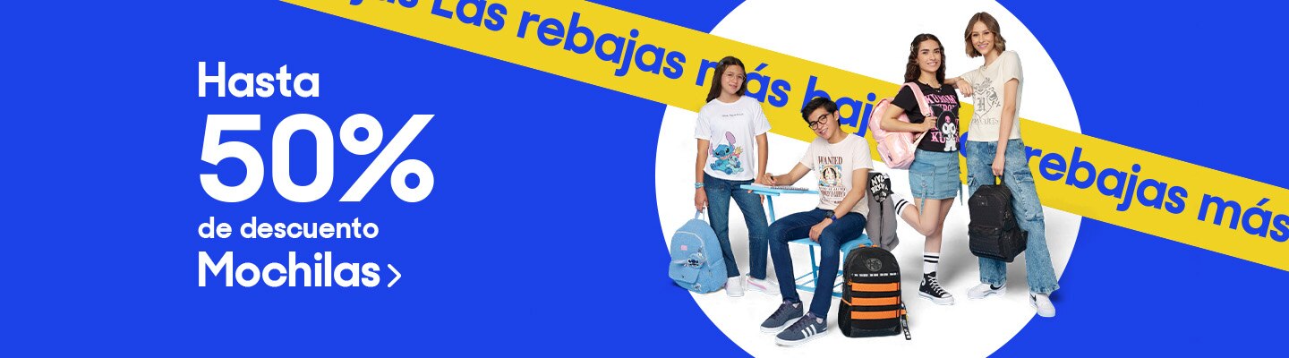 Hasta 50% de descuento en mochilas. Pulsa aquí para elegir.