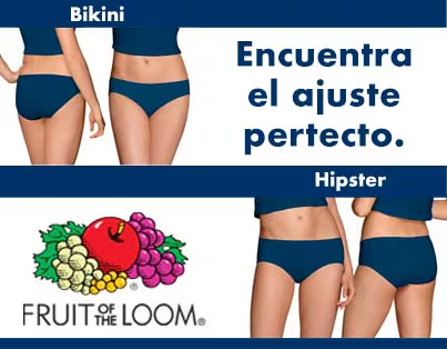 Bikini, encuentra el ajuste perfecto. Hipster. Fruist of the Loom. Pulsa aquí para ver ropa interior para mujeres de la marca
