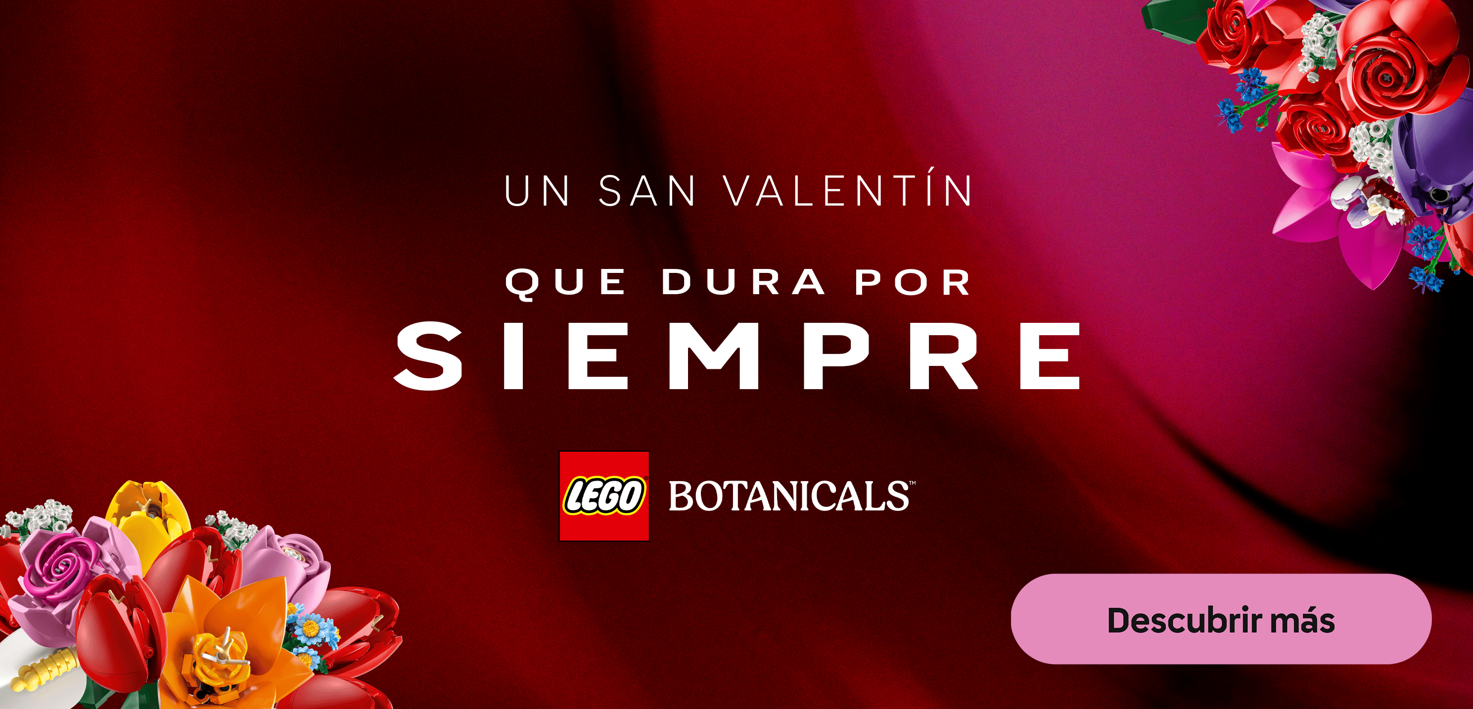 LEGO. Un San Valentín que dura por siempre. Pulsa aquí para descubrir la colección de sets de LEGO Botanicals.