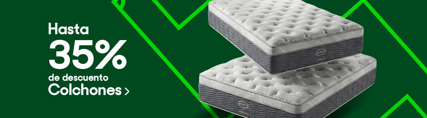 Hasta 35% de descuento en colchones. Pulsa aquí para descubrir diferentes modelos. 
