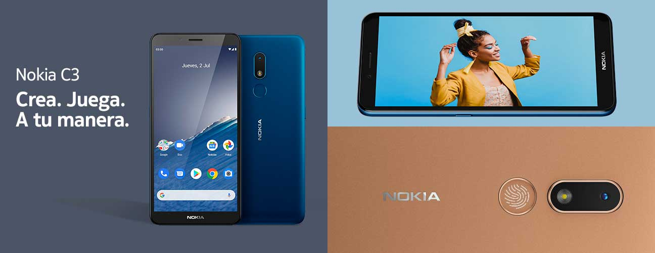 Nokia C3. Crea. Juega. A tu manera. Pulsa aquí para comprar.