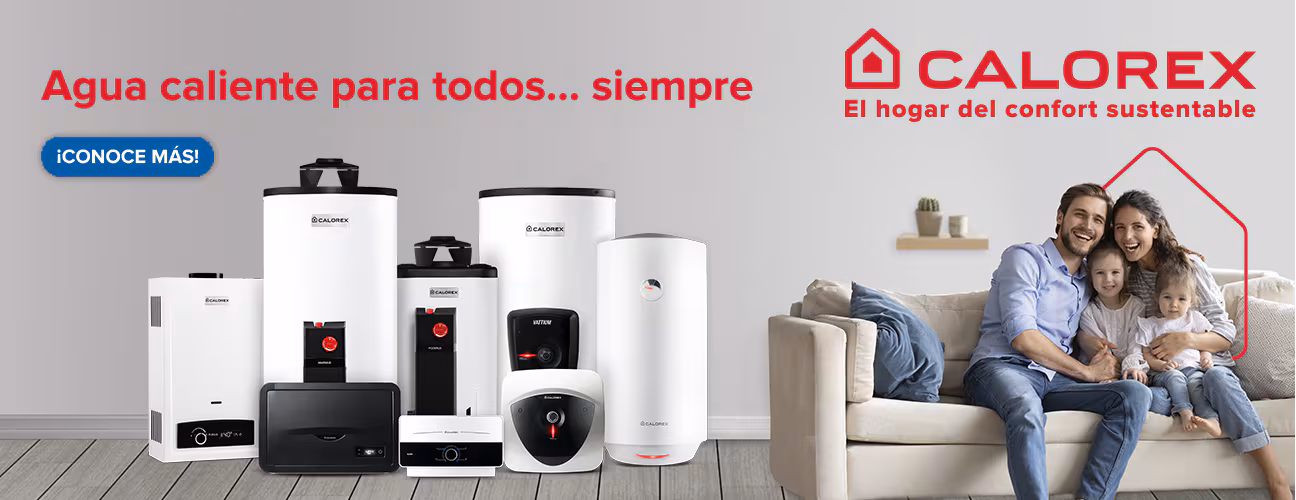 Calorex. El hogar de confort sustentable. Agua caliente para todos, siempre. Pulsa aquí para ver calentadores de agua de la marca.