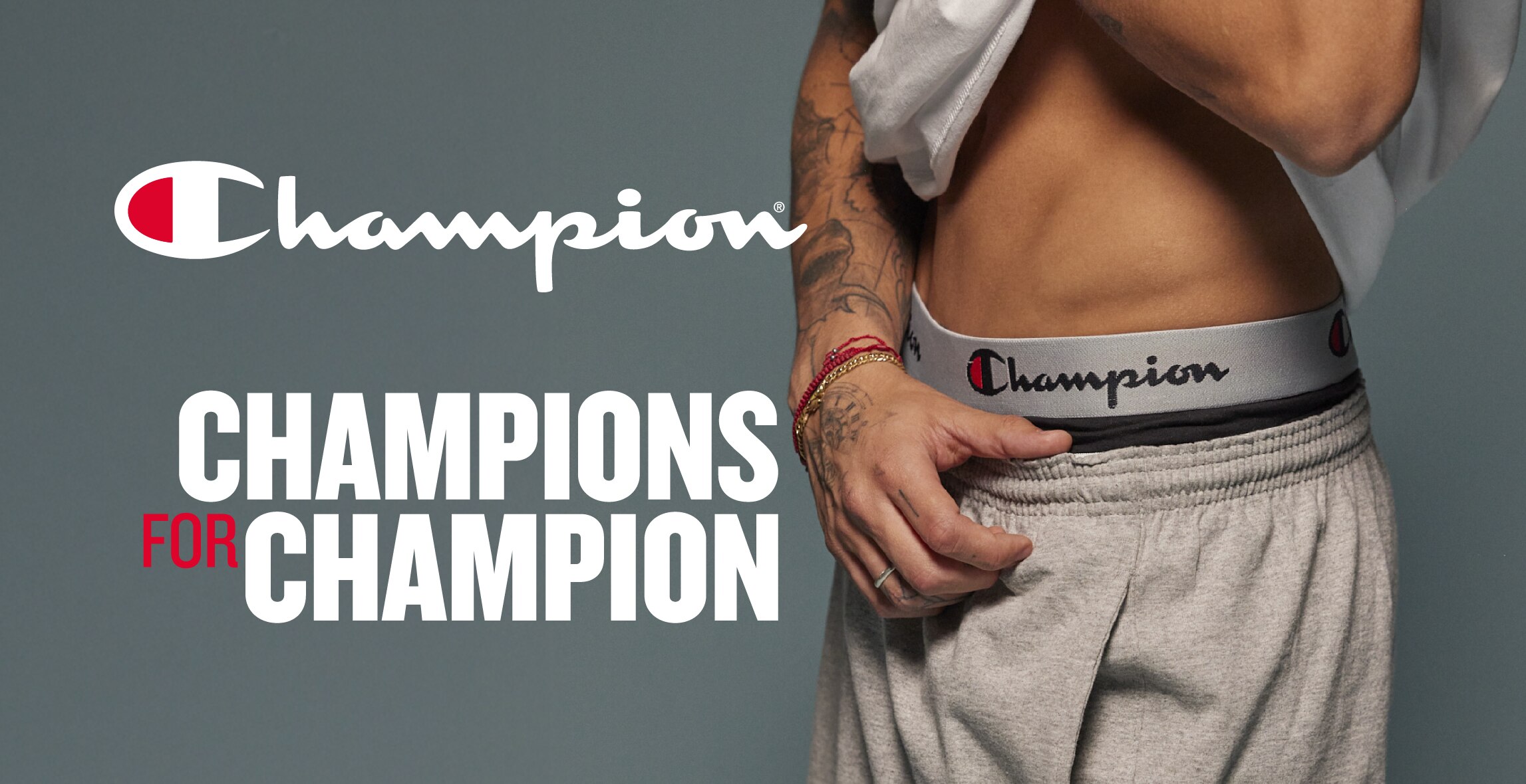 Champion. Champions for champion. Pulsa aquí para ver ropa de la marca.