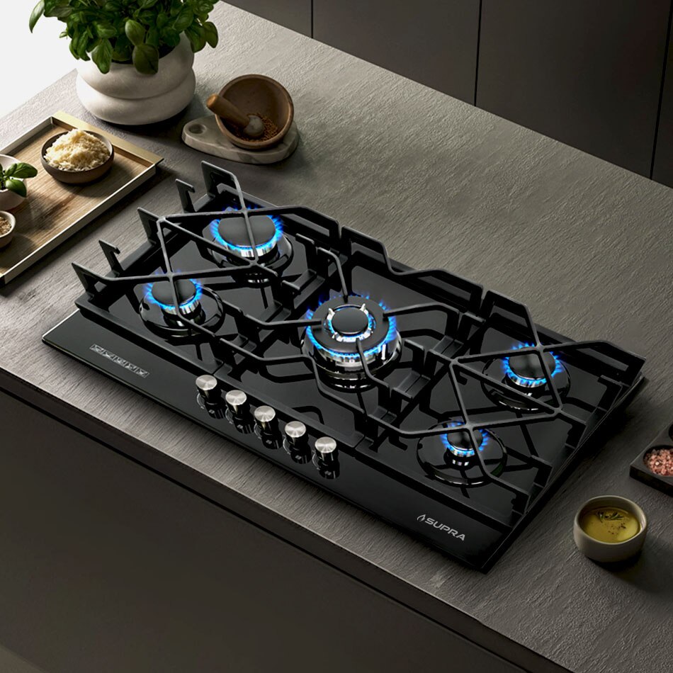 Imagen de parrilla de gas empotrable. Pulsa aquí para equipar tu casa con Supra.