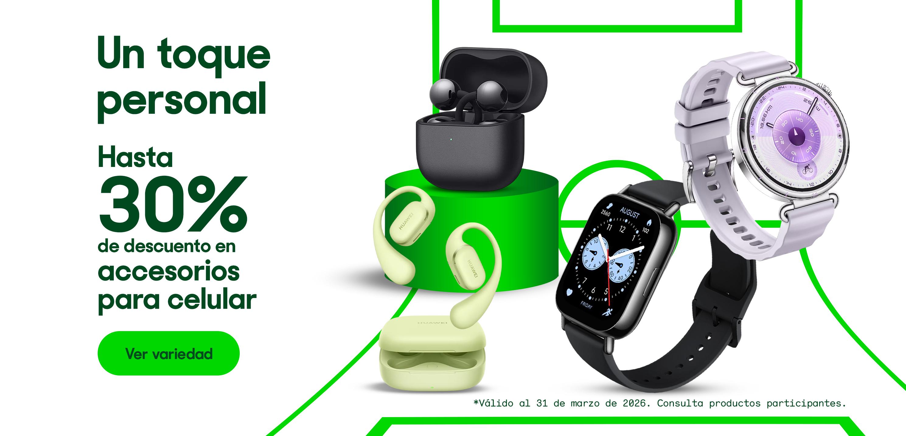Un toque personal. Hasta 30% de descuento en accesorios para celular. *Válido al 31 de marzo de 2026. Pulsa aquí para ver más.