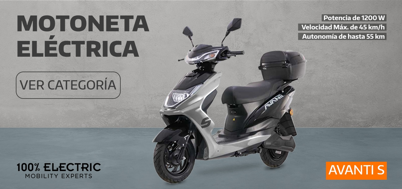 Yadea. Motoneta eléctrica modelo Avanti S. 100% eléctrica. Pulsa aquí para conocerla.