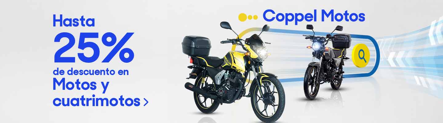 Hasta 25% de descuento en motos y cuatrimotos. Pulsa aquí para elegir.