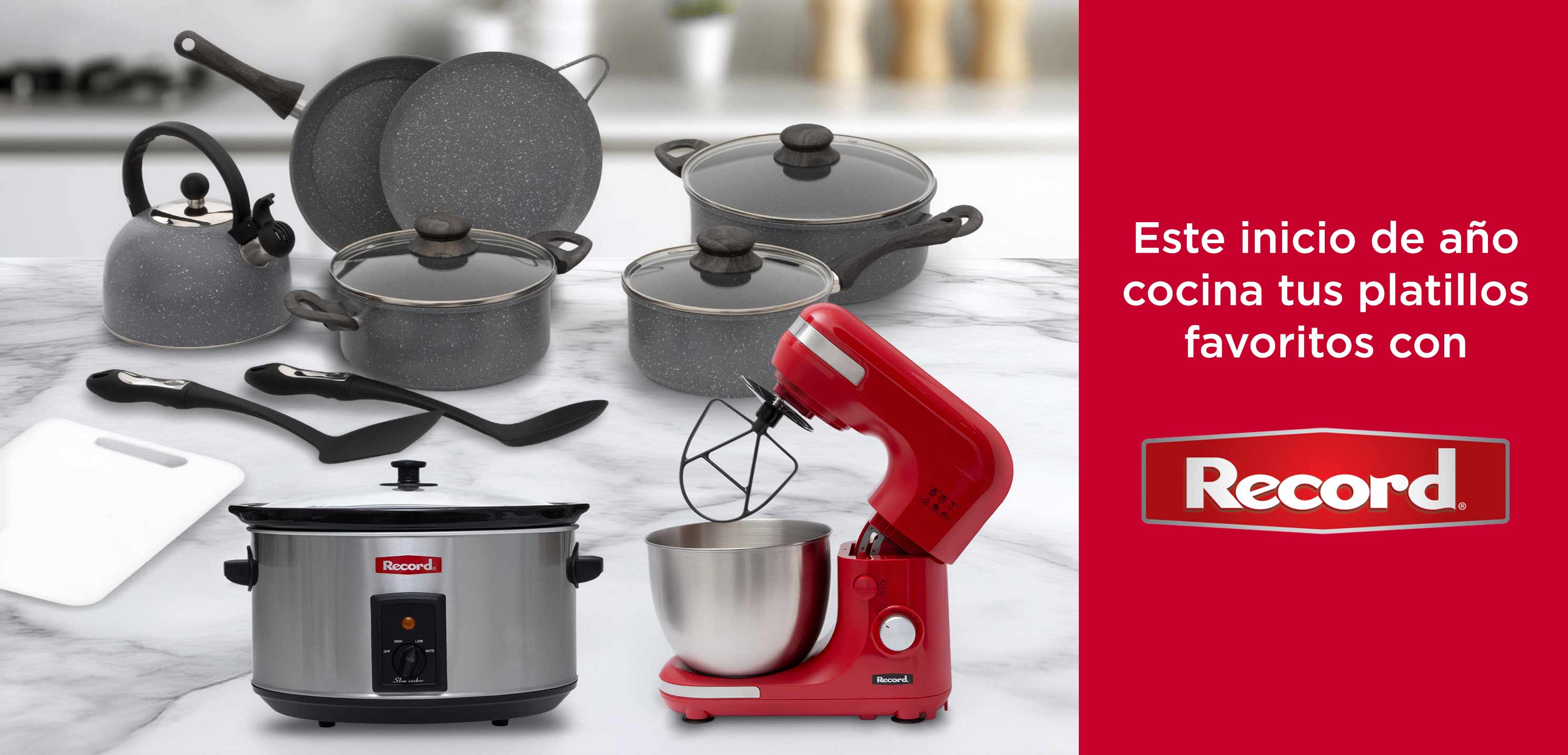 Record. Este inicio de año cocina tus platillos favoritos con Record. Pulsa aquí para ver productos.