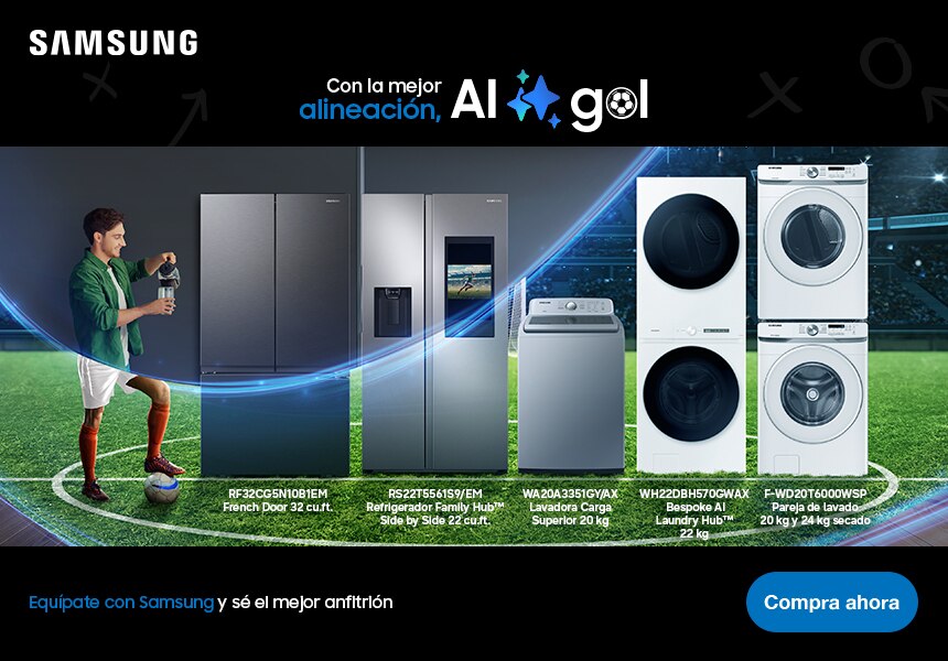 Samsung con la mejor alineación AI Gol. Equípate con Samsung y sé el mejor anfitrión. Pulsa aquí para encontrar artículos Samsung.