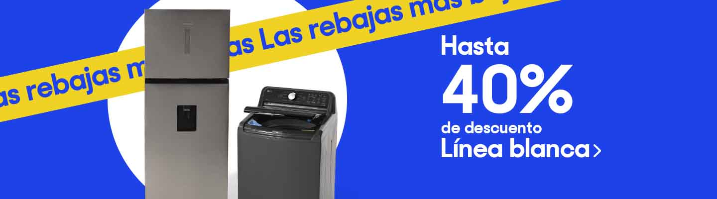 Hasta 40% de descuento en línea blanca. Pulsa aquí para elegir.