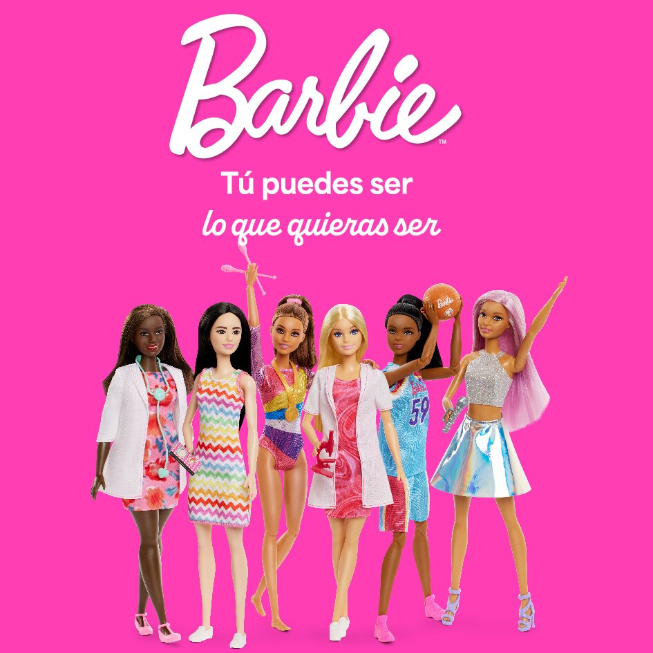 Barbie, Tu puedes ser, lo que quieras ser. Pulsa aquí para encontrar juguetes Mattel.