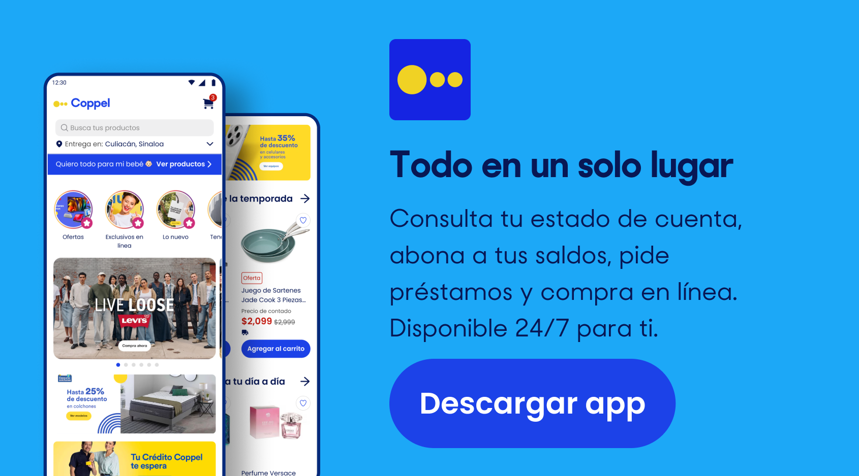 Descarga la app de Coppel