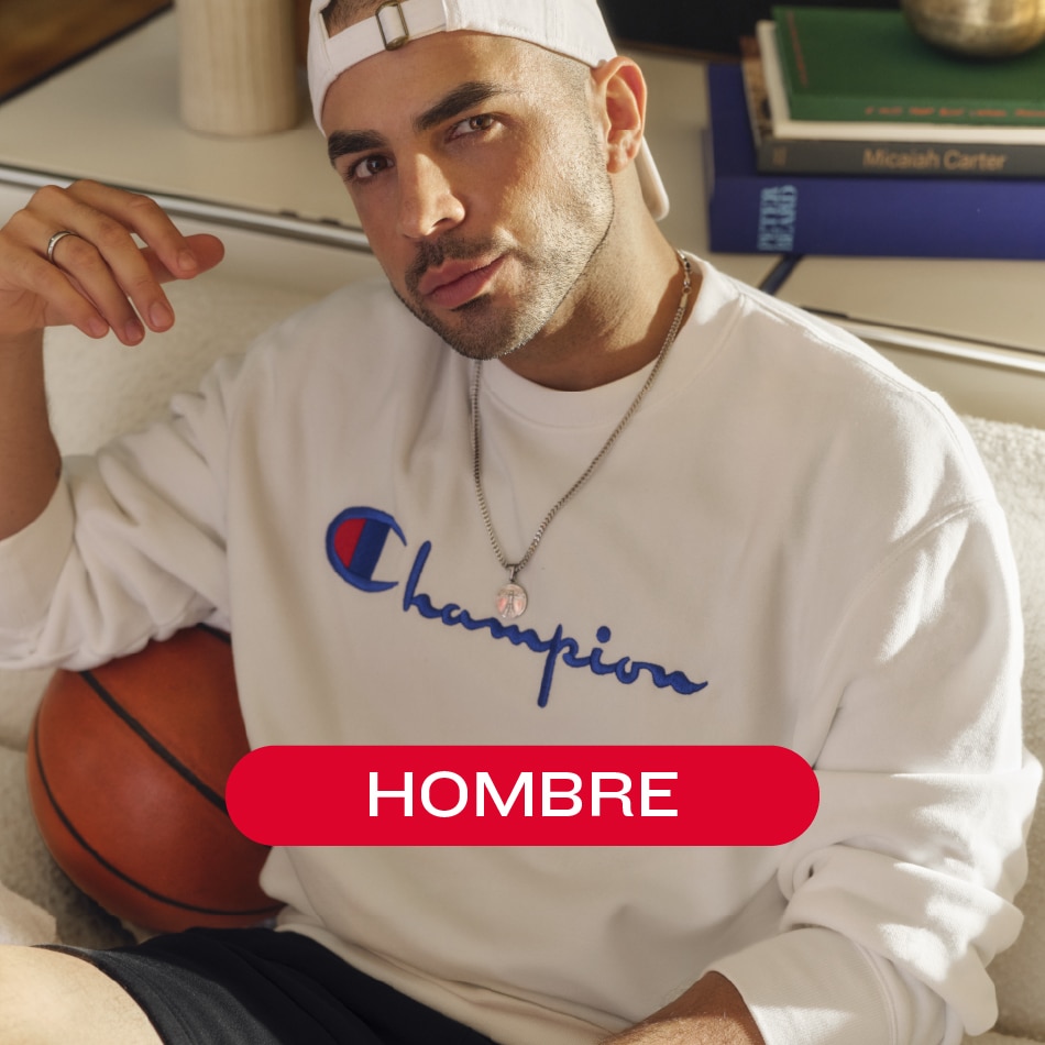 Hombre. Pulsa aquí para ver outfits para hombre de la marca Champion.